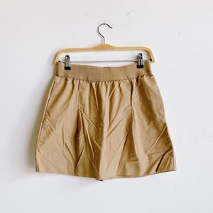 J. Crew Khaki Cotton Mini Skirt Size 0